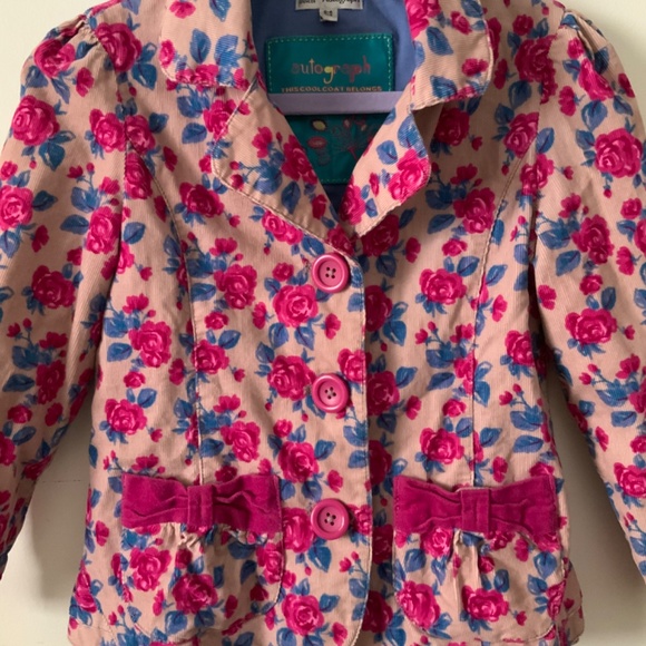 Marks & Spencer Rose pattern corduroy blazer - Picture 3 of 3